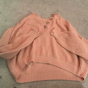 Coral colored american eagle sweater/sweatshirt